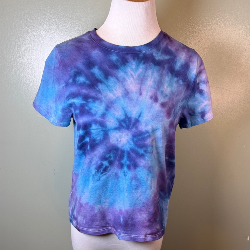 Tie-Dye T-Shirt in Blue and Purple